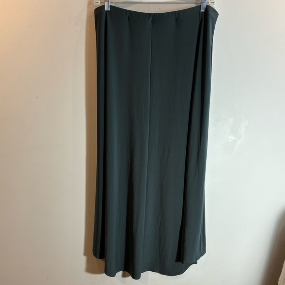 SYMPLI GRAND Sz 0G High Low Unlined Elastic Waist Knit Fabric Straight Skirt - Picture 5 of 6